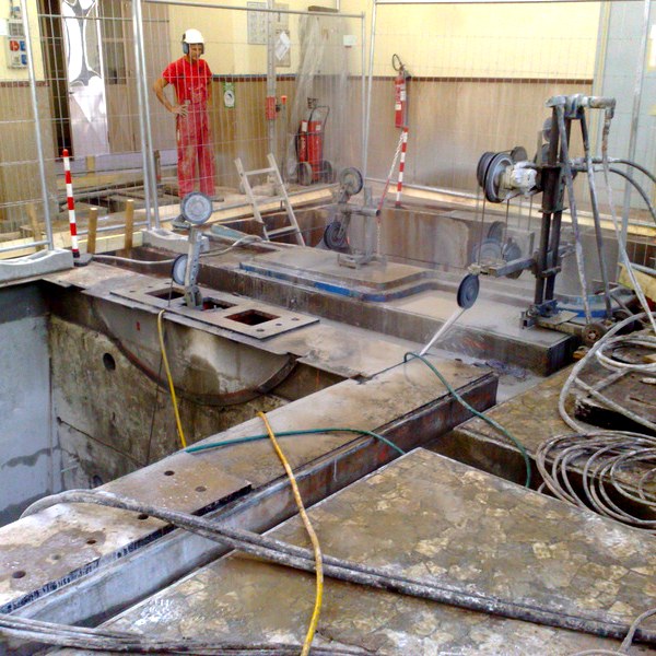 lavori in corso Centrale idroelettrica CVA